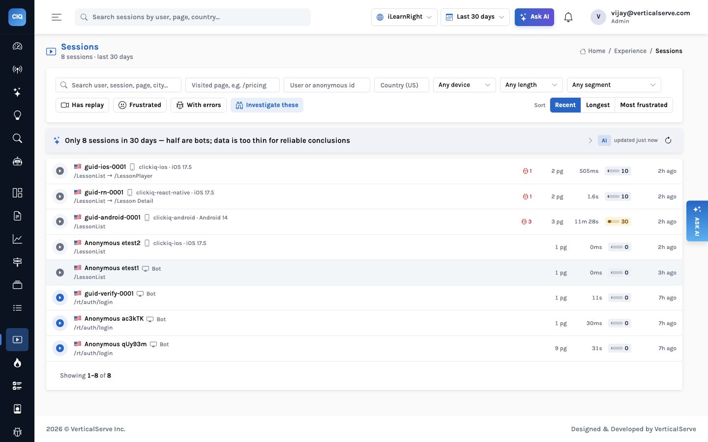 One student, four apps: web and mobile analytics on one contract