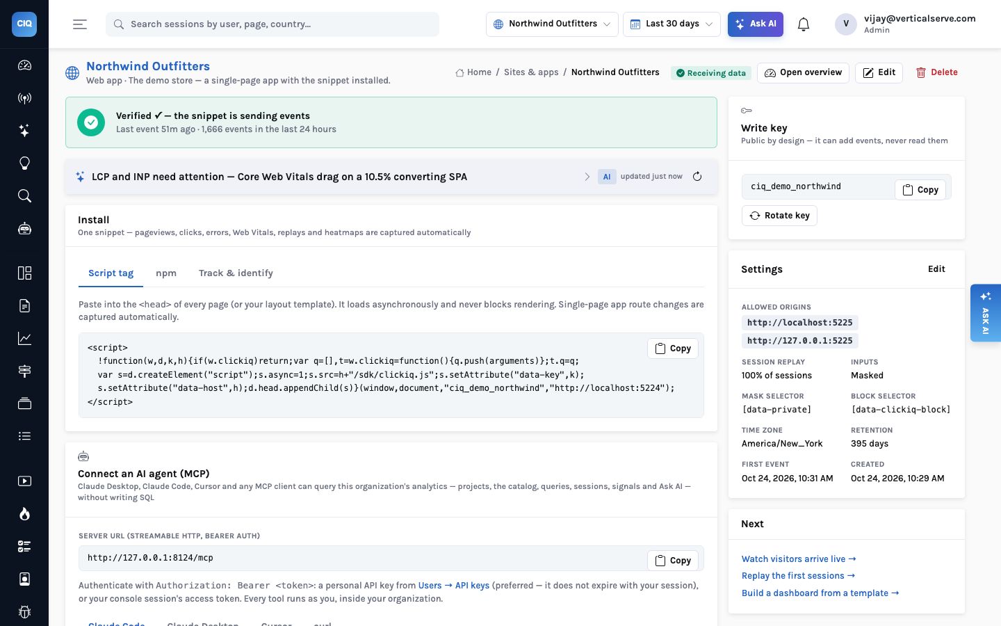 InsightClickIQ on AWS